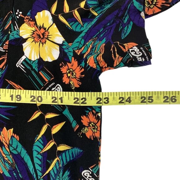 Coca-Cola Tropical Floral Hawaiian Short Sleeve Button-Up Shirt Men's Size XL - Picture 5 of 6